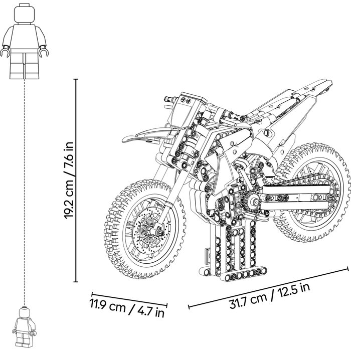 LEGO Technic Ducati Desmo450 MX Factory Motorcycle 42238 LEGO Technic Ducati Desmo450 MX Factory Motorcycle 42238