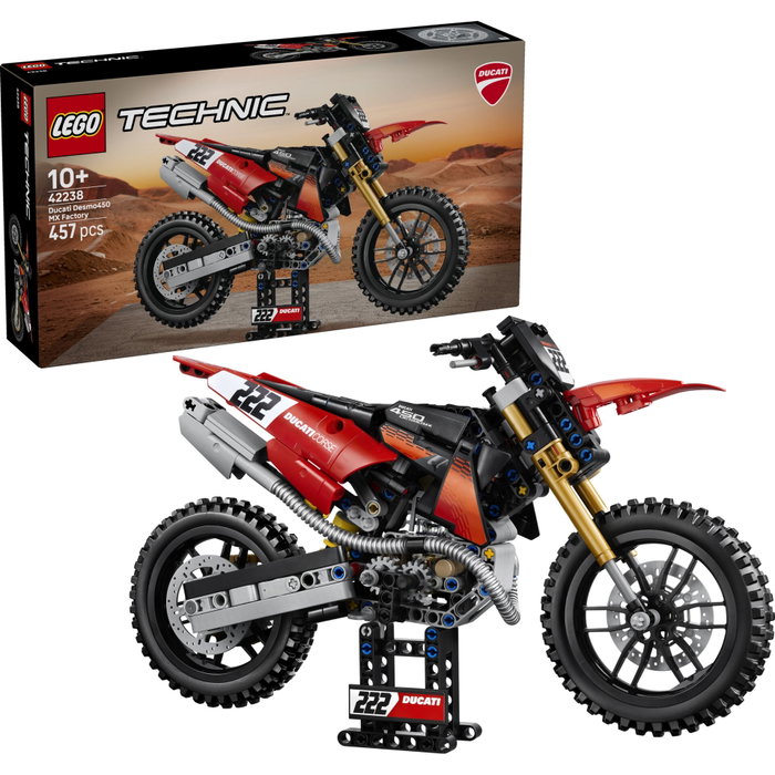 LEGO Technic Ducati Desmo450 MX Factory Motorcycle 42238 LEGO Technic Ducati Desmo450 MX Factory Motorcycle 42238