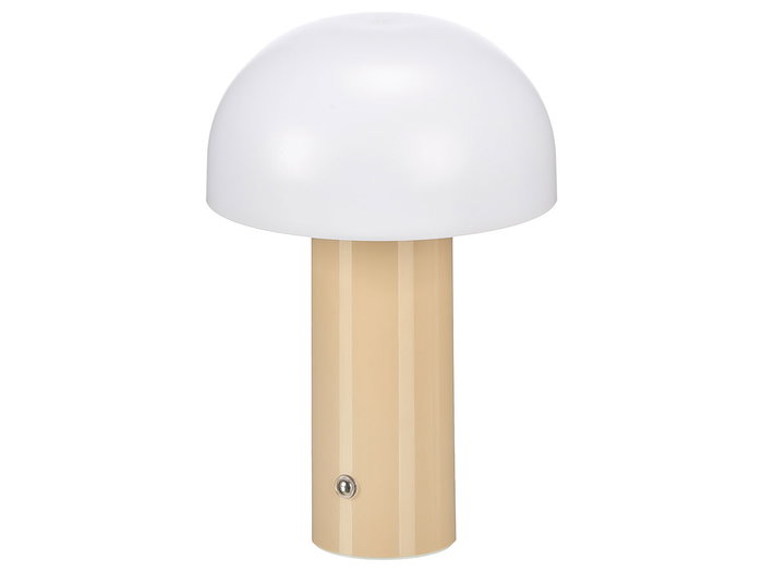 Giftdecor Lámpara de Mesa Beige para Decoración o Regalo, Hecha de Plástico ABS, Dimensiones 14.5x22x14.5 cm (Set de 8)