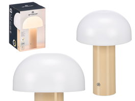 Giftdecor Lámpara de Mesa Beige para Decoración o Regalo, Hecha de Plástico ABS, Dimensiones 14.5x22x14.5 cm (Set de 8)