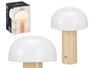 Giftdecor Lámpara de Mesa Beige para Decoración o Regalo, Hecha de Plástico ABS, Dimensiones 14.5x22x14.5 cm (Set de 8)