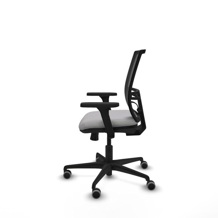 PIQUERAS Y CRESPO Silla de oficina Yunquera con mecanismo Sincro/Traslack, Gris claro y Negro PIQUERAS Y CRESPO Silla de oficina Yunquera con mecanismo Sincro/Traslack, Gris claro y Negro