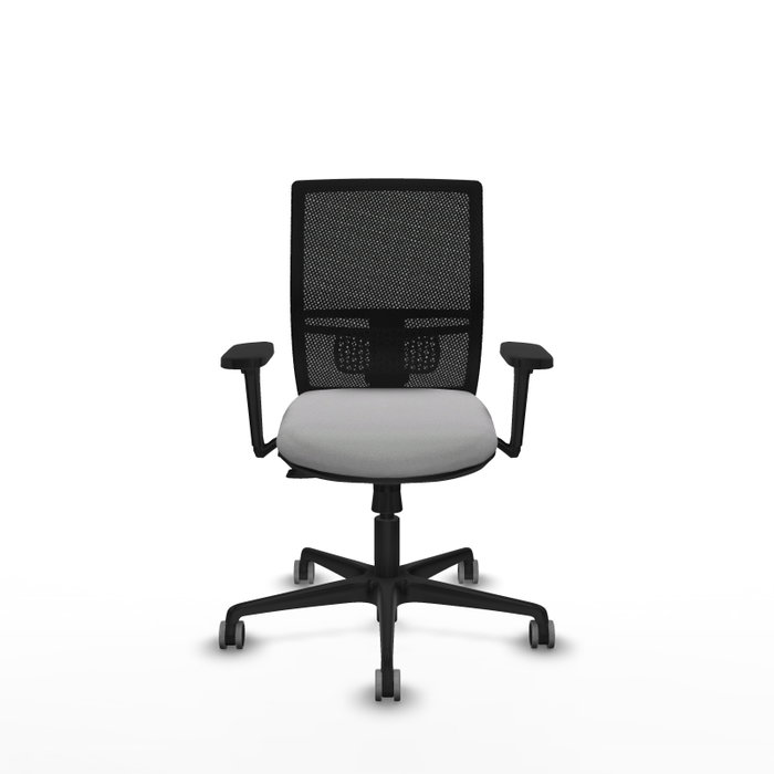 PIQUERAS Y CRESPO Silla de oficina Yunquera con mecanismo Sincro/Traslack, Gris claro y Negro PIQUERAS Y CRESPO Silla de oficina Yunquera con mecanismo Sincro/Traslack, Gris claro y Negro