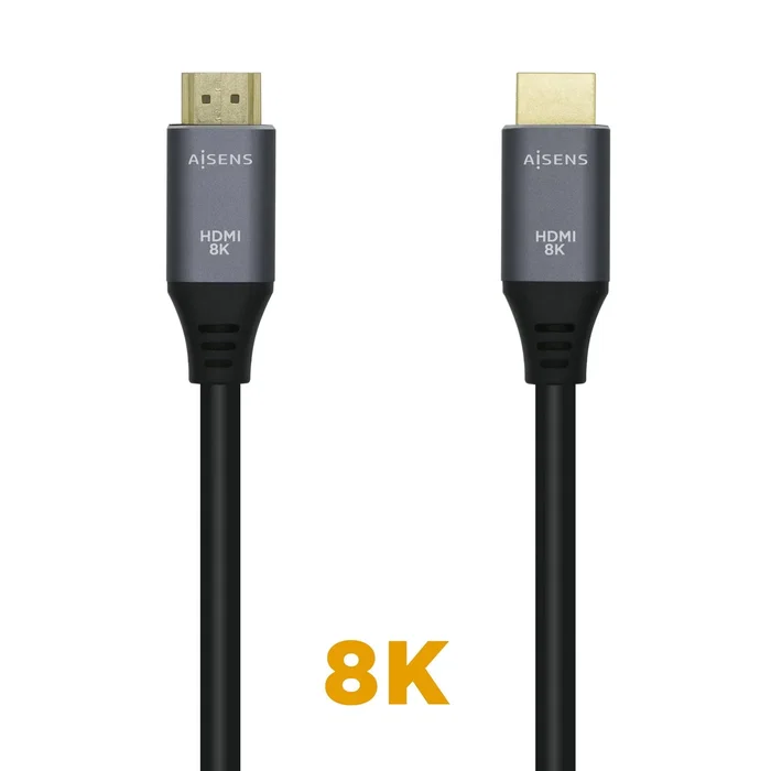 Aisens Cable HDMI V2.1 8K 48Gbps 1,5m Gris/Negro A150-0427 Aisens Cable HDMI V2.1 8K 48Gbps 1,5m Gris/Negro A150-0427