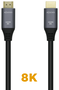 Aisens Cable HDMI V2.1 Ultra Alta Velocidad 8K 1,5m Gris/Negro