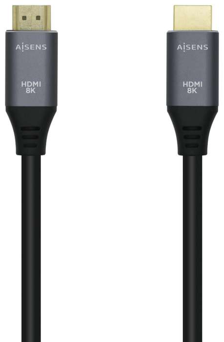 Aisens Cable HDMI V2.1 Ultra Alta Velocidad 8K 1,5m Gris/Negro Aisens Cable HDMI V2.1 Ultra Alta Velocidad 8K 1,5m Gris/Negro