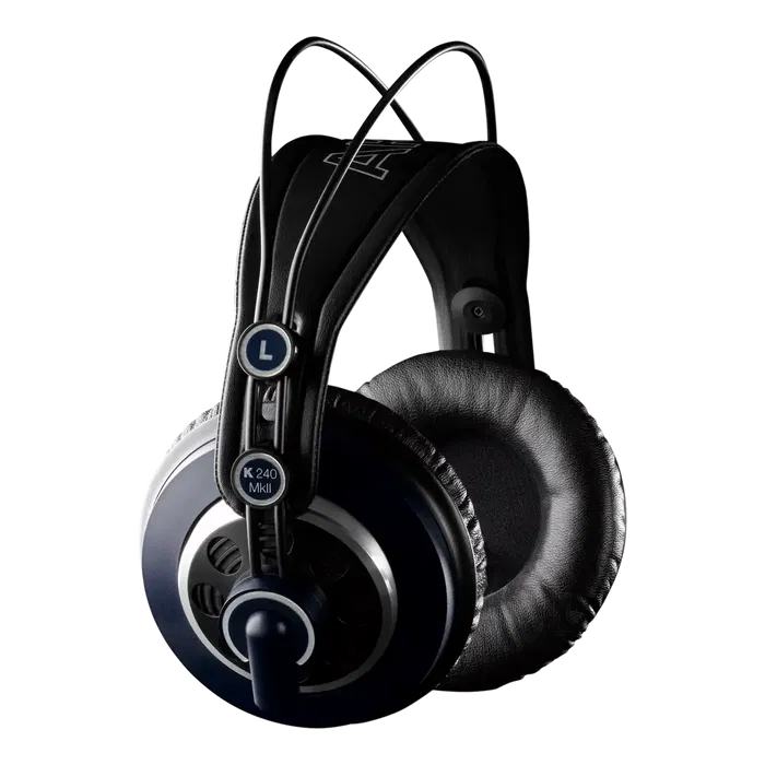 AKG Auriculares K240 Mkii Semiabiertos Dinámicos Impedancia 55 Ohmios Respuesta Frecuencia 15 Hz - 25 kHz Cable Desmontable Negro