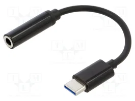 SAVIO Cable USB 3.1 de Jack 3,5mm a USB C de 0,12m