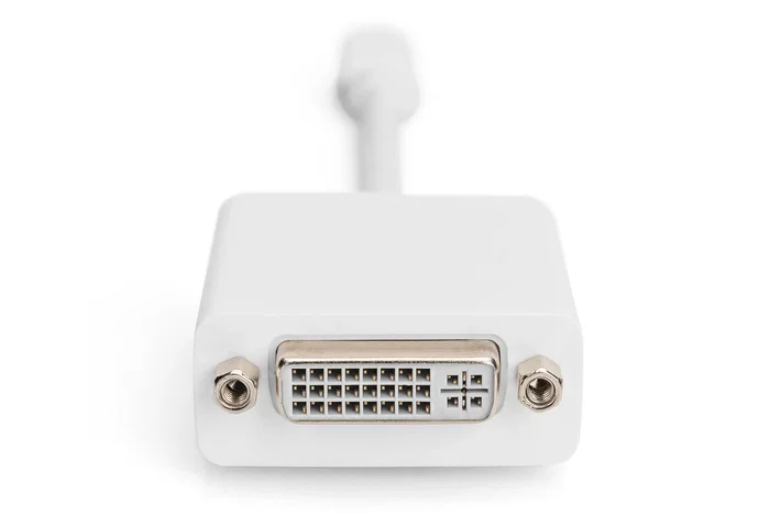 Digitus Adaptador Mini DisplayPort a DVI-D AK-340406-001-W, 0.15 m, Blanco, 1080p a 60 Hz, DisplayPort 1.1a, Compatible con Mac