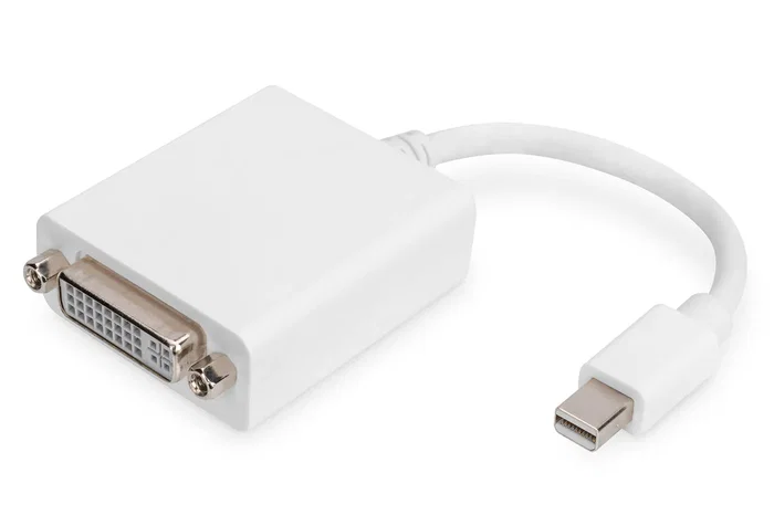 Digitus Adaptador Mini DisplayPort a DVI-D AK-340406-001-W, 0.15 m, Blanco, 1080p a 60 Hz, DisplayPort 1.1a, Compatible con Mac