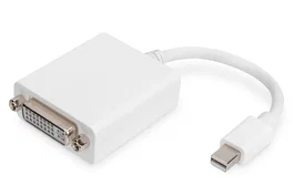 Digitus Adaptador Mini DisplayPort a DVI-D AK-340406-001-W, 0.15 m, Blanco, 1080p a 60 Hz, DisplayPort 1.1a, Compatible con Mac