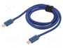 Baseus Cable USB-C a USB-C Crystal Shine 100W 1,2m azul