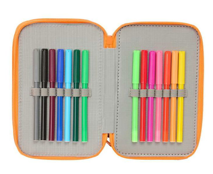 Safta Plumier Triple Jurassic World 37 Piezas 12,5x19,5x5,5cm