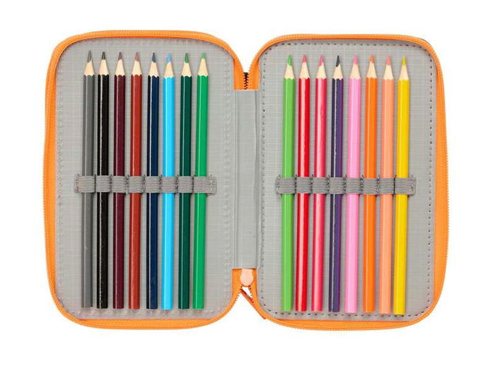 Safta Plumier Triple Jurassic World 37 Piezas 12,5x19,5x5,5cm