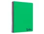 Liderpapel Cuaderno Espiral A4 Micro Wonder Tapa Plástico 120 Hojas 90gr Cuadro 5mm 5 Bandas 4 Taladros Color Verde Oscuro