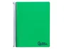 Liderpapel Cuaderno Espiral A4 Micro Wonder Tapa Plástico 120 Hojas 90gr Cuadro 5mm 5 Bandas 4 Taladros Color Verde Oscuro