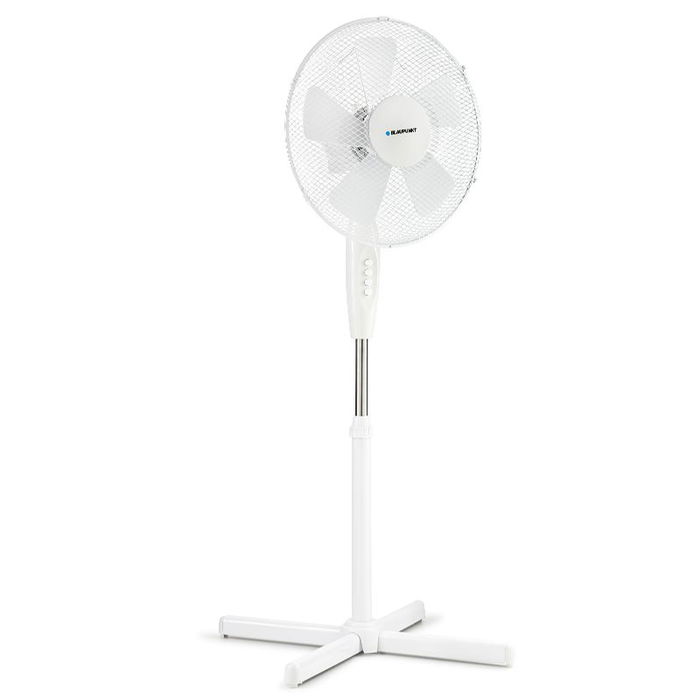 BLAUPUNKT Ventilador de Pie, 5 Aspas, Base Cruzada, 45W