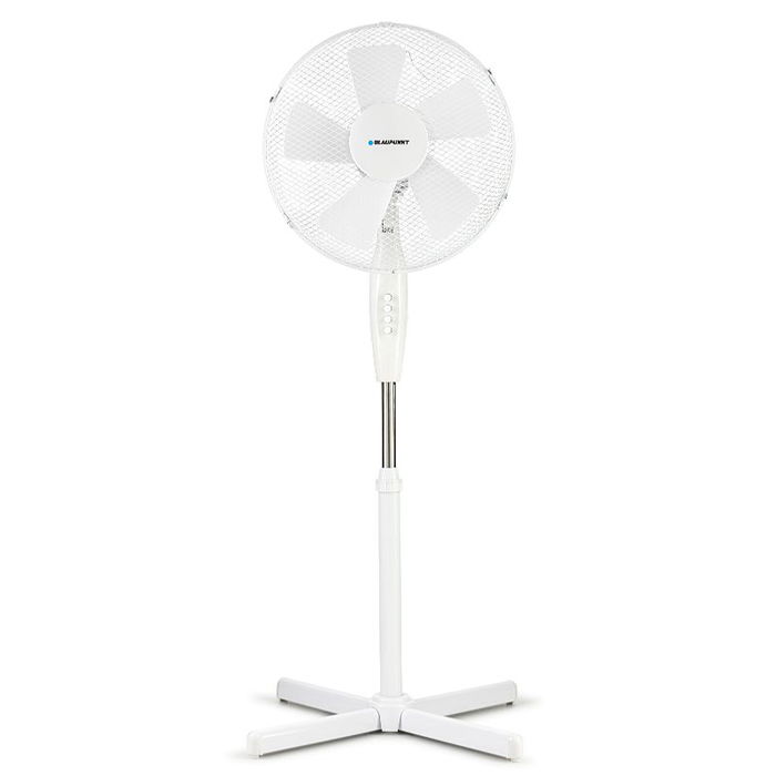 BLAUPUNKT Ventilador de Pie, 5 Aspas, Base Cruzada, 45W