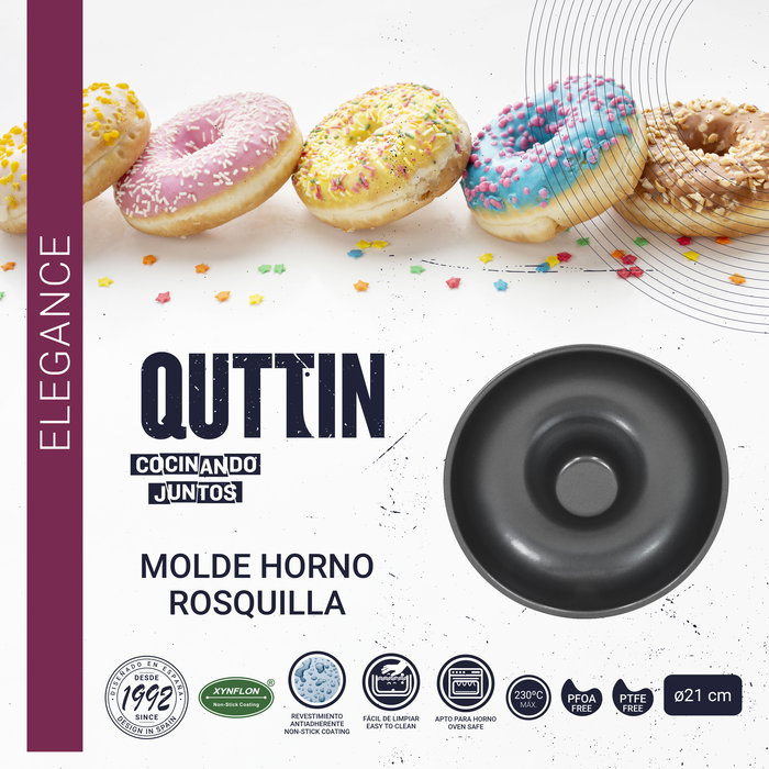 Quttin Molde Horno Rosquilla 21 cm (12 Unidades)