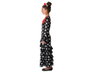 Paises del Mundo Disfraz Flamenca Sevillana Niña Infantil Negro Lunares Rojos 10-12 Años
