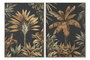 DKD Home Decor Cuadro Lienzo Palmera Surtido de 2 Piezas (103x143 cm)