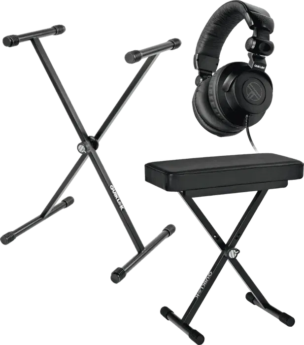 QUIKLOK Bundle Soporte + Banqueta + Auriculares Para Teclado
