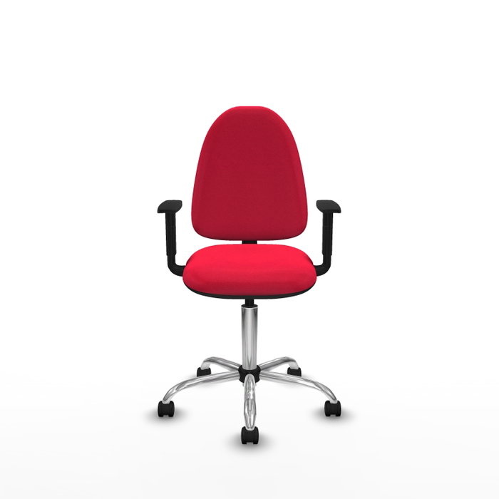 PIQUERAS Y CRESPO Silla de oficina Aýna Roja con Brazos 1D