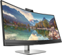 HP E34m G4 Monitor de conferencias curvo WQHD con USB-C y Webcam 5MP