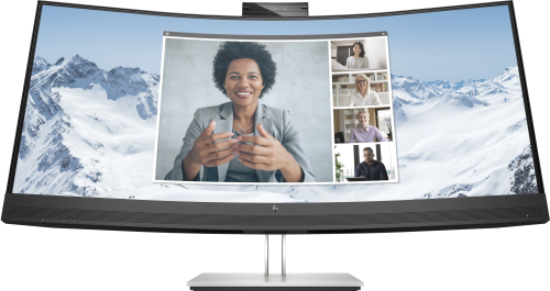 HP E34m G4 Monitor de conferencias curvo WQHD con USB-C y Webcam 5MP