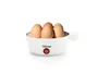 Tristar EK-3074 Cocedor de Huevos Automático, 7 Huevos, 350 W, con Vaso Medidor y Perforador, Blanco y Transparente