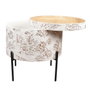 DKD Home Decor Mesita Auxiliar MDF y Metal Blanco