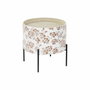 DKD Home Decor Mesita Auxiliar MDF y Metal Blanco