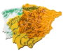 Liderpapel Plantilla Mapa España de Plástico 22x18 cm (3 unidades)