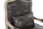 DKD Home Decor Sillón Loft Marrón Natural 70 x 66 x 94 cm PU y Rubberwood