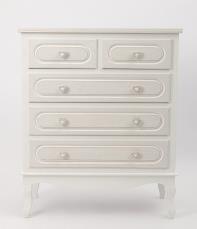DKD Home Decor Vitrina Alice madera Romantico Blanco 76 x 193 x 39 cm