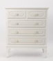 DKD Home Decor Vitrina Alice madera Romantico Blanco 76 x 193 x 39 cm