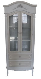 DKD Home Decor Vitrina Alice madera Romantico Blanco 76 x 193 x 39 cm