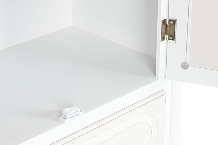 DKD Home Decor Vitrina Alice madera Romantico Blanco 76 x 193 x 39 cm