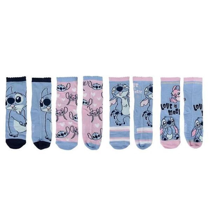 Cerdá Pack de 4 Calcetines Stitch Talla 31-34 Multicolor Cerdá Pack de 4 Calcetines Stitch Talla 31-34 Multicolor