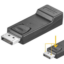 S-Impuls Adaptador DisplayPort 1.2 a HDMI ST-BU Negro