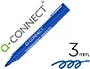 Q-connect Rotulador Permanente Azul Punta Redonda Trazo 3 mm