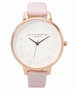 Olivia Burton OB16AR01 Reloj para Mujer con Esfera Beige y Correa Rosa