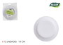 Algon Set 12 Platos Cartón Redondos L/Soja 18 cm (36 Unidades)