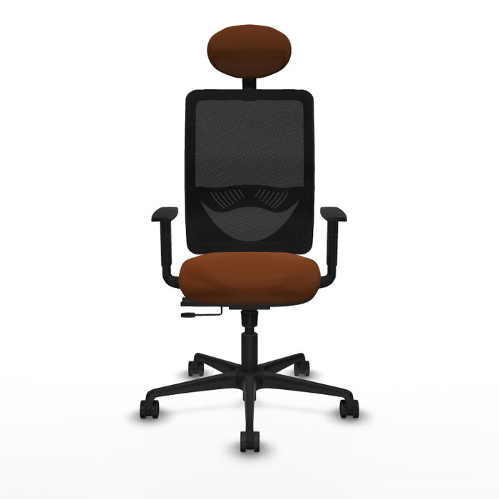 PIQUERAS Y CRESPO Silla de oficina Zulema con mecanismo Sincro/Traslack, Marrón y Negro PIQUERAS Y CRESPO Silla de oficina Zulema con mecanismo Sincro/Traslack, Marrón y Negro