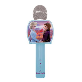 Lexibook Micrófono Inalámbrico Bluetooth Disney Frozen MIC240FZ para Niños con Efectos de Voz