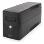 Digitus SAI (UPS) Interactivo de Línea 600VA/360W, 0.6 kVA, Forma de Onda Pseudo Senoidal, 2 Salidas AC, Protección Módem, Torre Negra