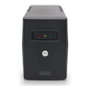 Digitus SAI (UPS) Interactivo de Línea 600VA/360W, 0.6 kVA, Forma de Onda Pseudo Senoidal, 2 Salidas AC, Protección Módem, Torre Negra