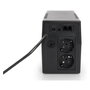 Digitus SAI (UPS) Interactivo de Línea 600VA/360W, 0.6 kVA, Forma de Onda Pseudo Senoidal, 2 Salidas AC, Protección Módem, Torre Negra
