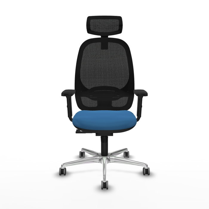 PIQUERAS Y CRESPO Silla de oficina Cilanco con mecanismo Sincro, Azul claro y Negro PIQUERAS Y CRESPO Silla de oficina Cilanco con mecanismo Sincro, Azul claro y Negro