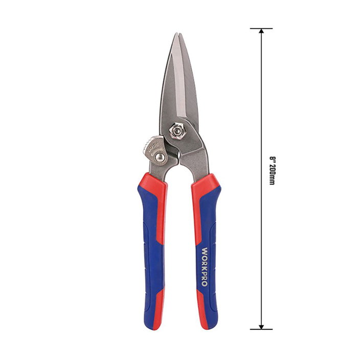 Workpro Tijeras Multifunción Forjadas 200 mm Acero Mango Bimaterial